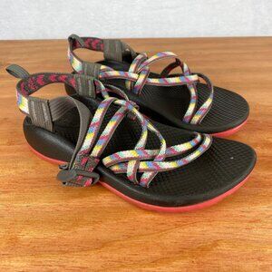 Chacos Sandals Kids Girls 4 Black Performance Preppy Strappy Comfort Shoes